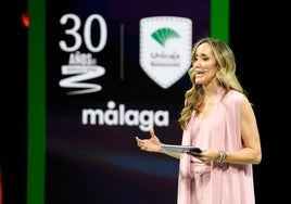 Marta Fernández, en la gala celebrada por el Unicaja el pasado año.