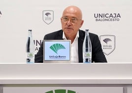 El presidente del Unicaja, Antonio López Nieto.