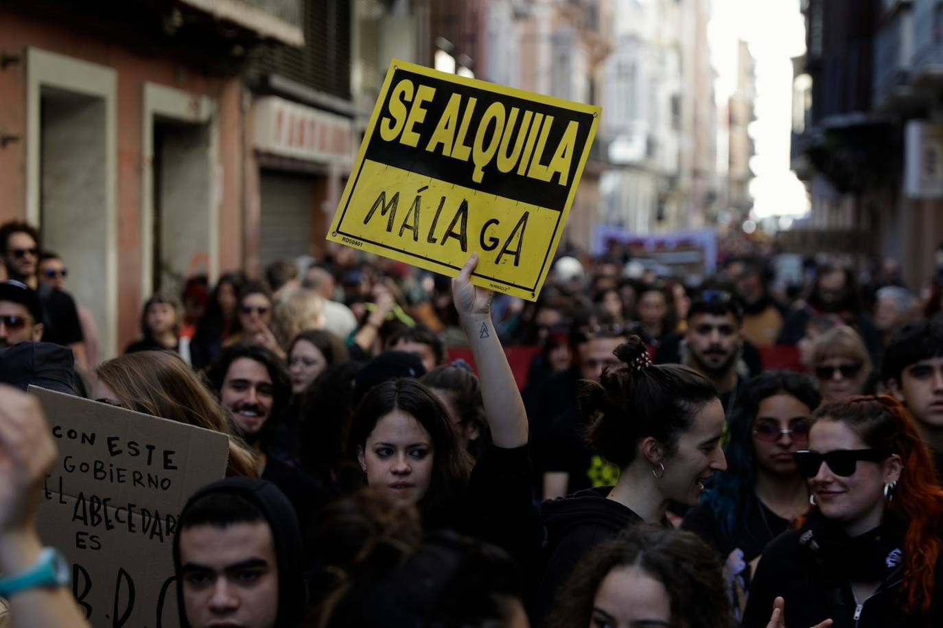 Así fue la manifestación en Málaga en defensa de La Invisible