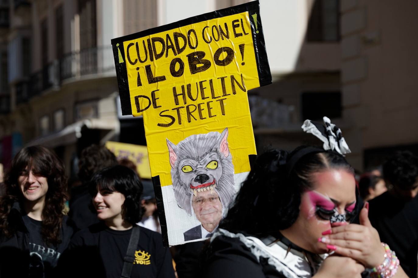 Así fue la manifestación en Málaga en defensa de La Invisible