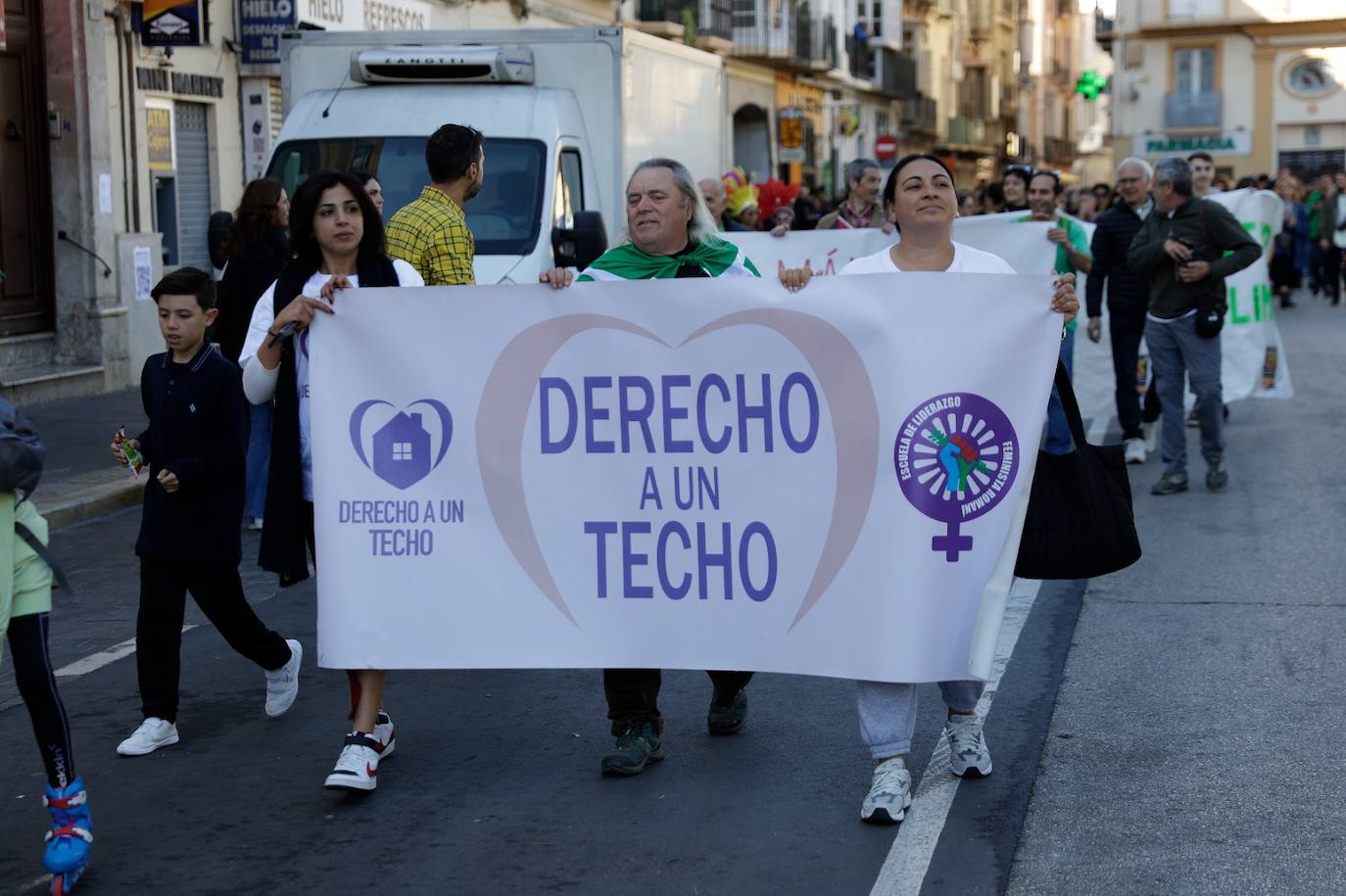 Así fue la manifestación en Málaga en defensa de La Invisible