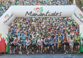 Salida de la pasada edición de la media maratón.