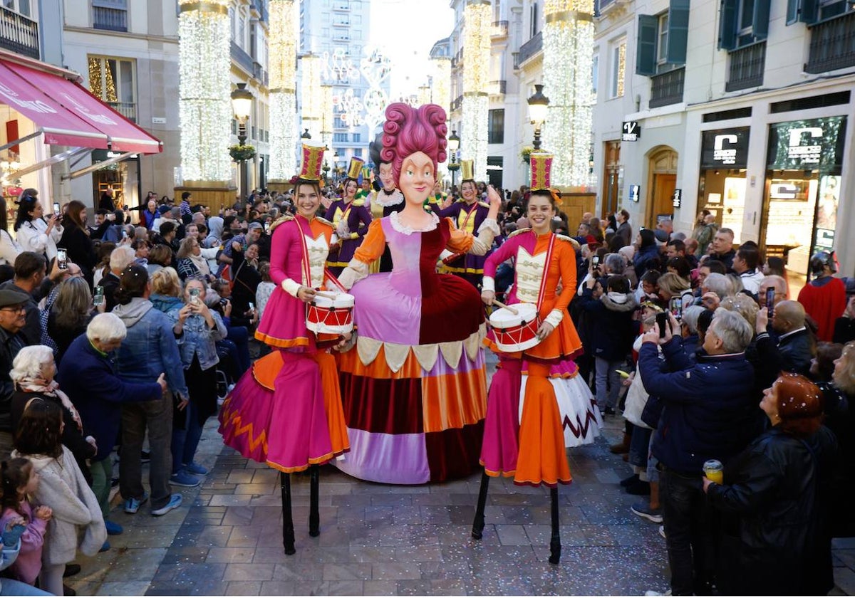 Ambiente festivo en el Centro este domingo.