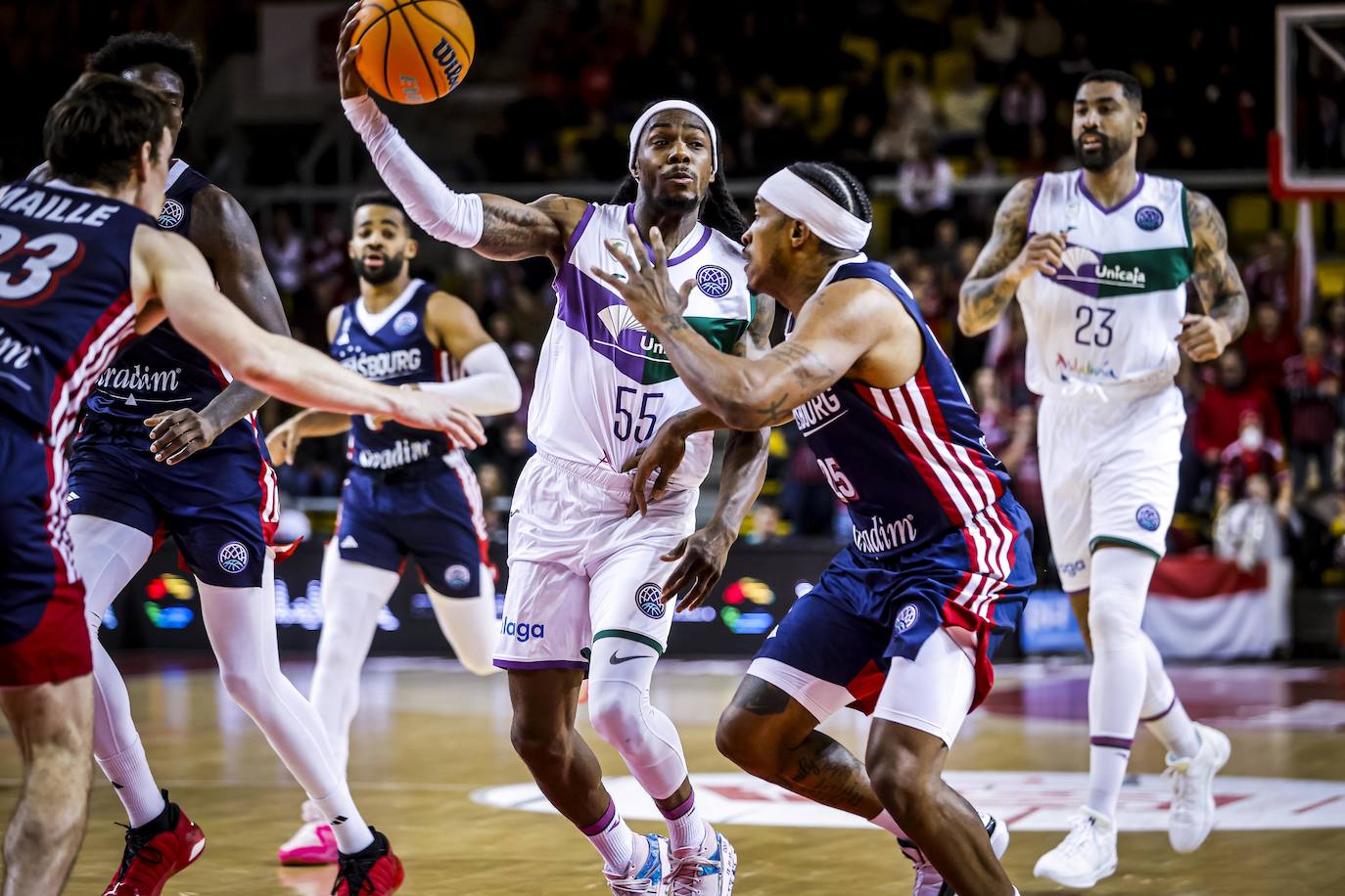 El Estrasburgo-Unicaja, en imágenes