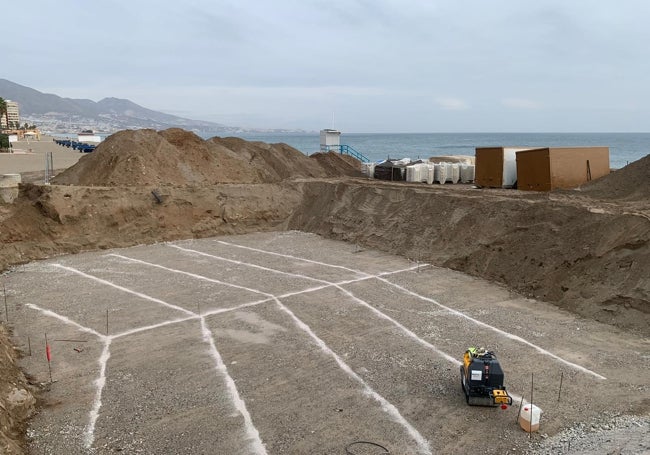 Estado de las obras a mediados del mes de enero.