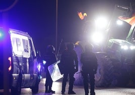 Una imagen de las protestas de este miércoles en Antequera.