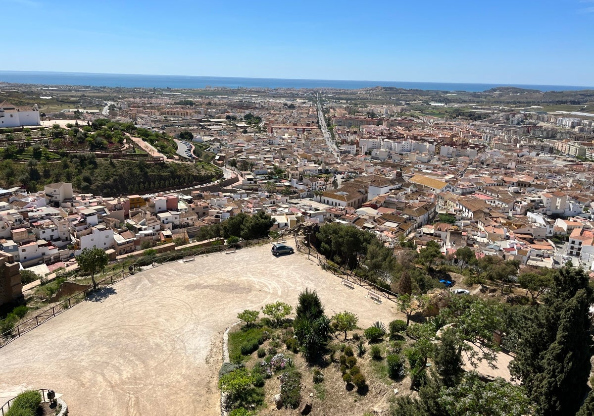 Vista panorámica del casco urbano veleño desde la torre de La Fortaleza.