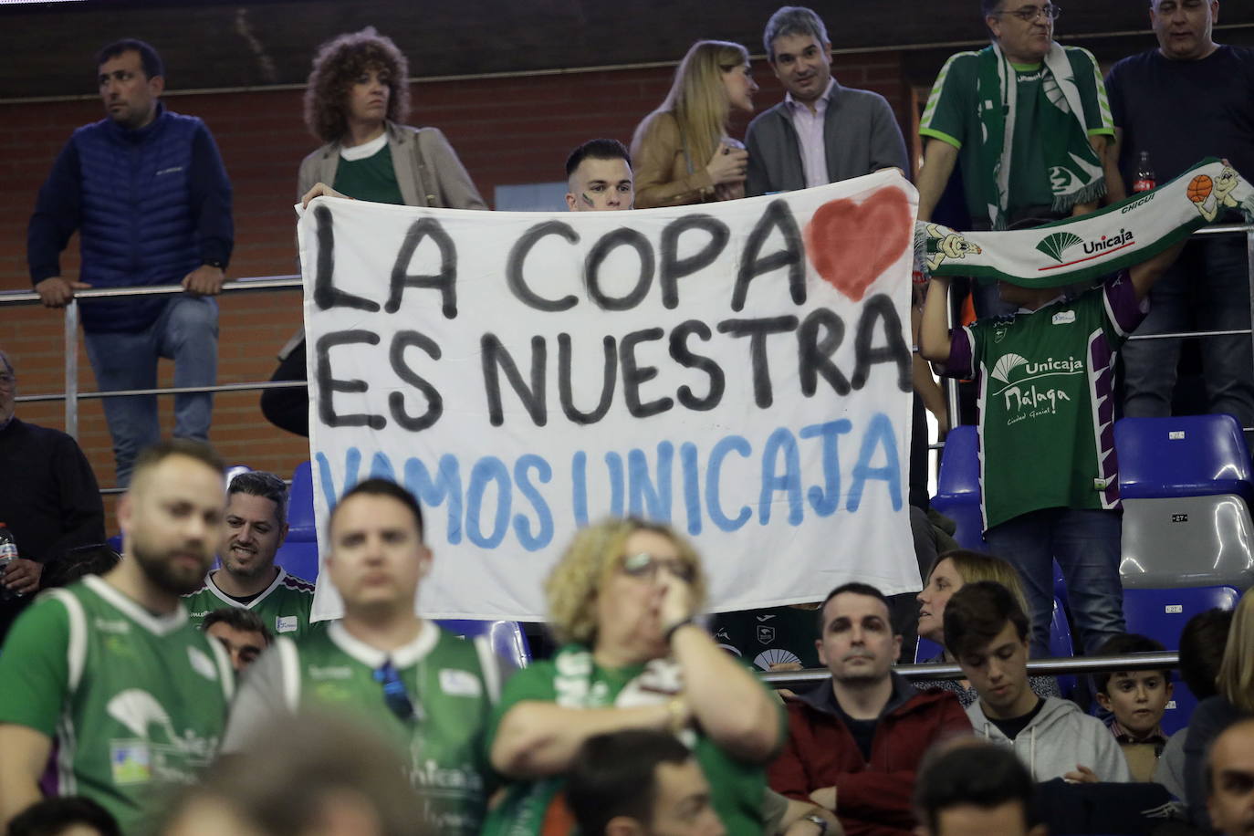 La última Copa en Málaga, poco antes de que estallara la pandemia del Covid. El Unicaja logró meterse en la final, pero el Real Madrid fue superior y levantó el título