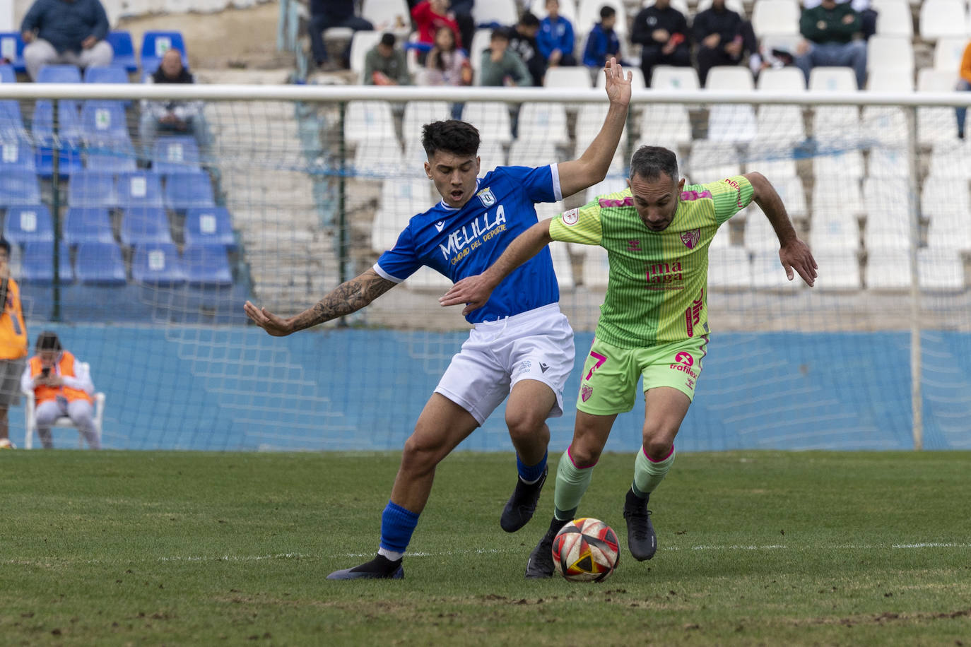 Las mejores imágenes del Melilla-Málaga