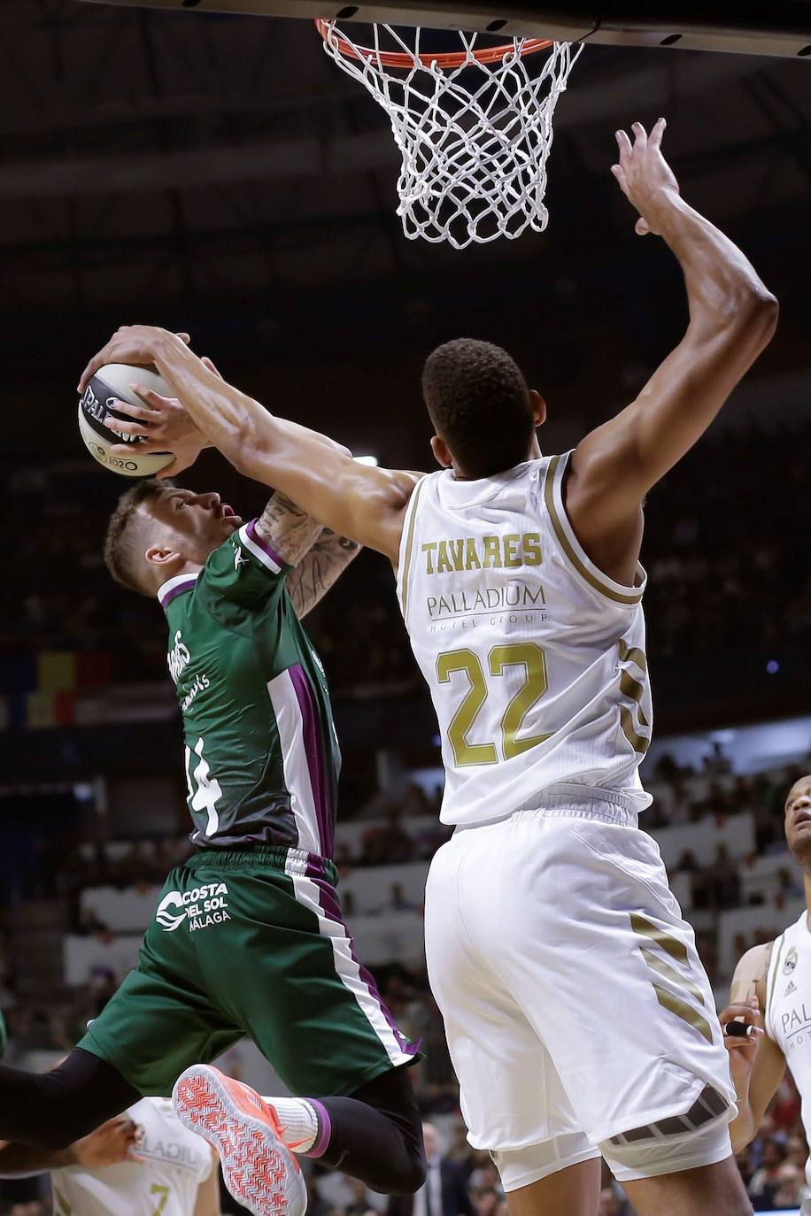 La última Copa en Málaga, poco antes de que estallara la pandemia del Covid. El Unicaja logró meterse en la final, pero el Real Madrid fue superior y levantó el título