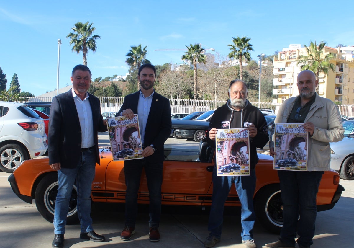 Acto de presentación de la prueba automovilística, este martes en Torre del Mar.