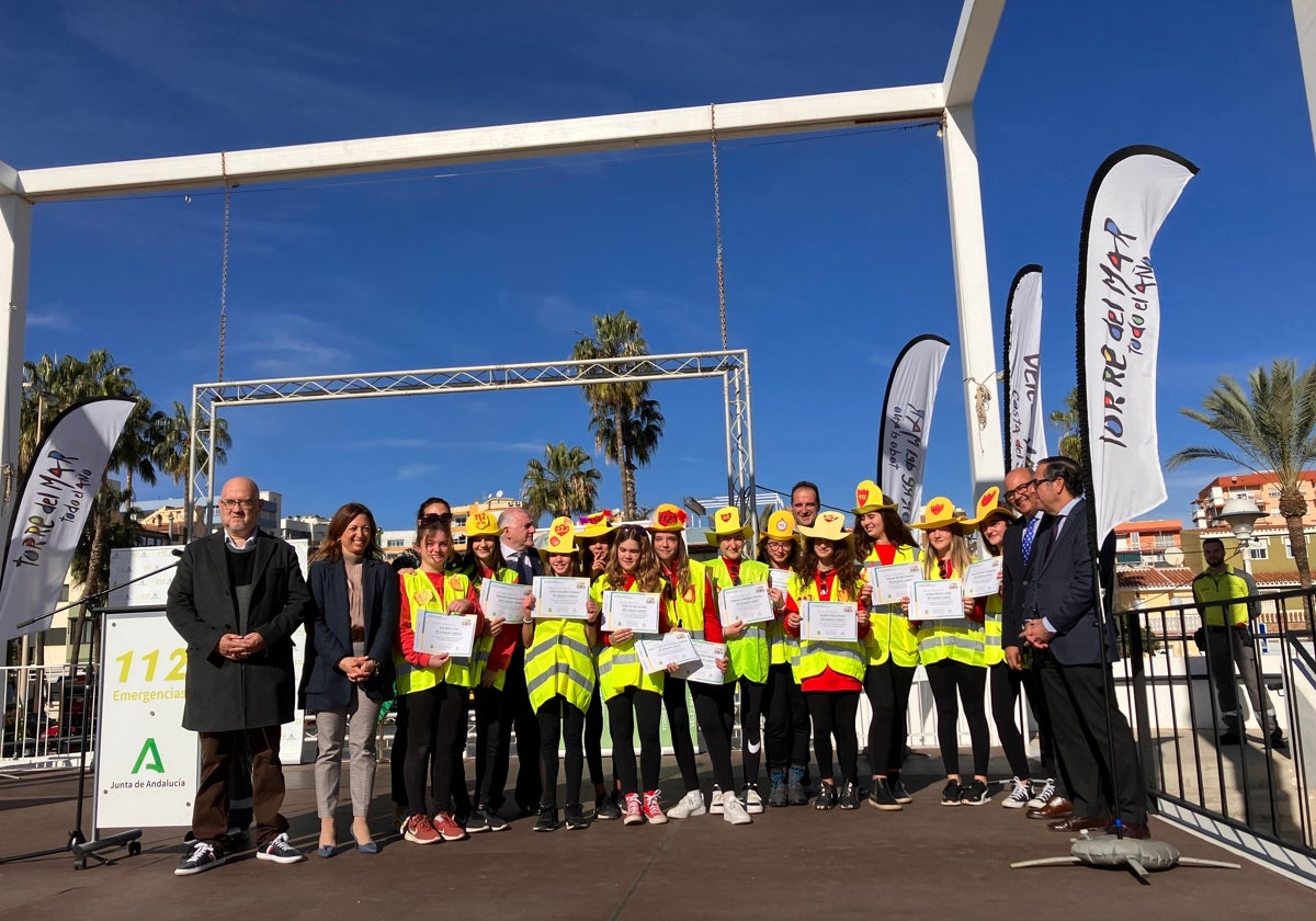 Acto de entrega de los galardones, este martes en Torre del Mar.