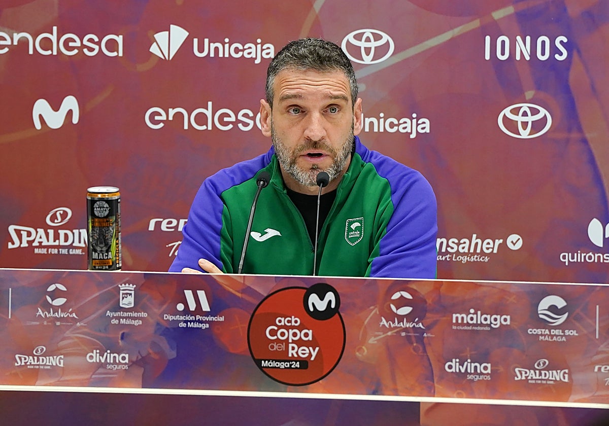 Ibon Navarro, en la previa ante el Lenovo Tenerife.