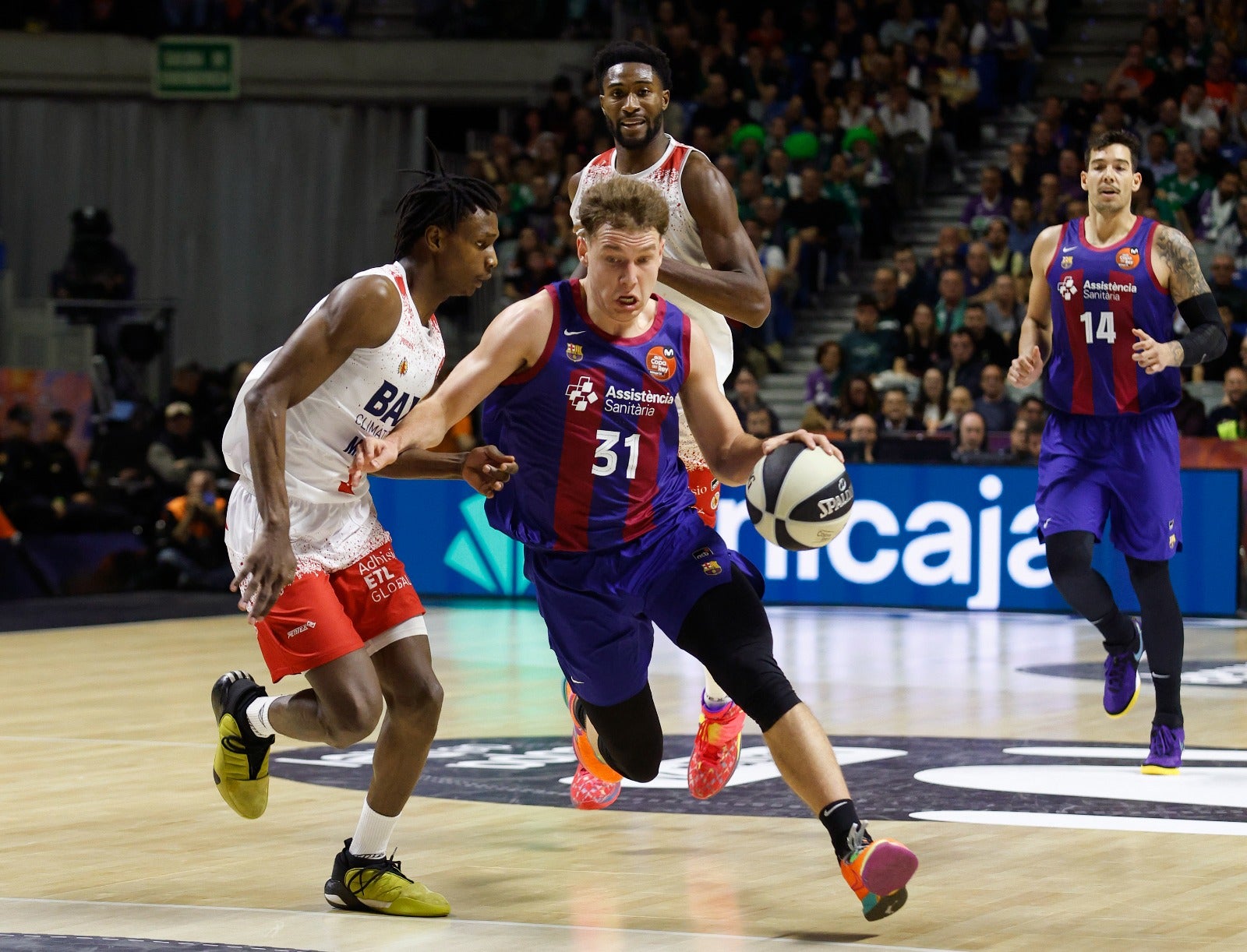 Copa del Rey de baloncesto en Málaga: el Barcelona- Maxi Manresa, en imágenes