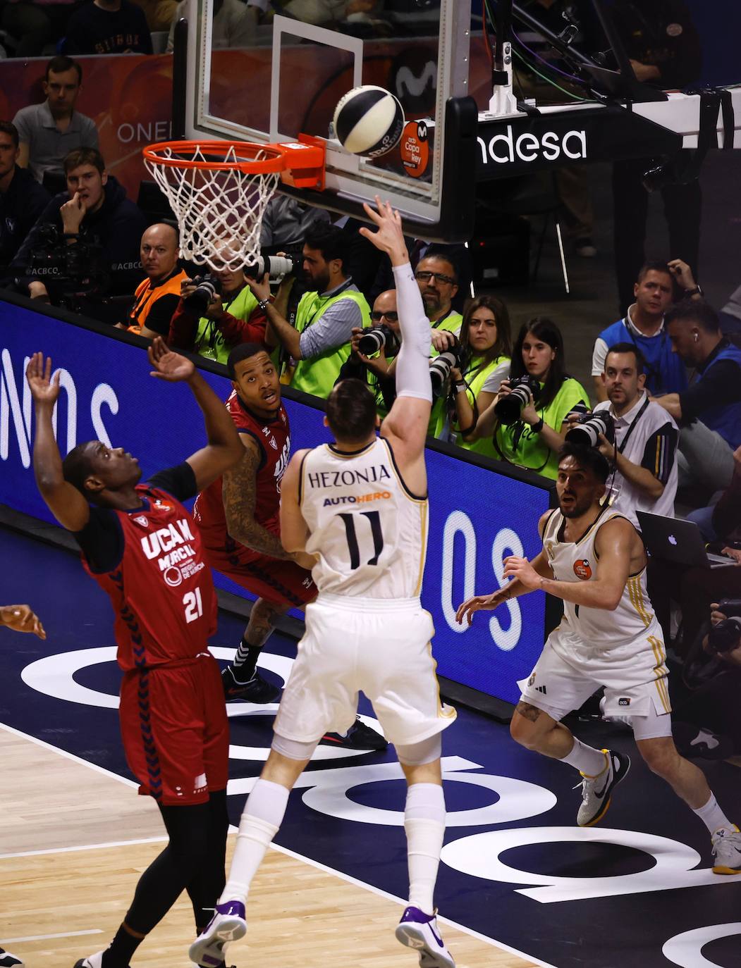 El Real Madrid- UCAM Murcia abrió la Copa del Rey 2024