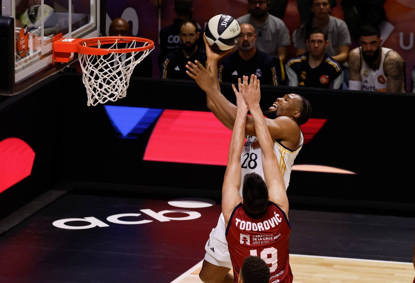 El Real Madrid- UCAM Murcia abrió la Copa del Rey 2024