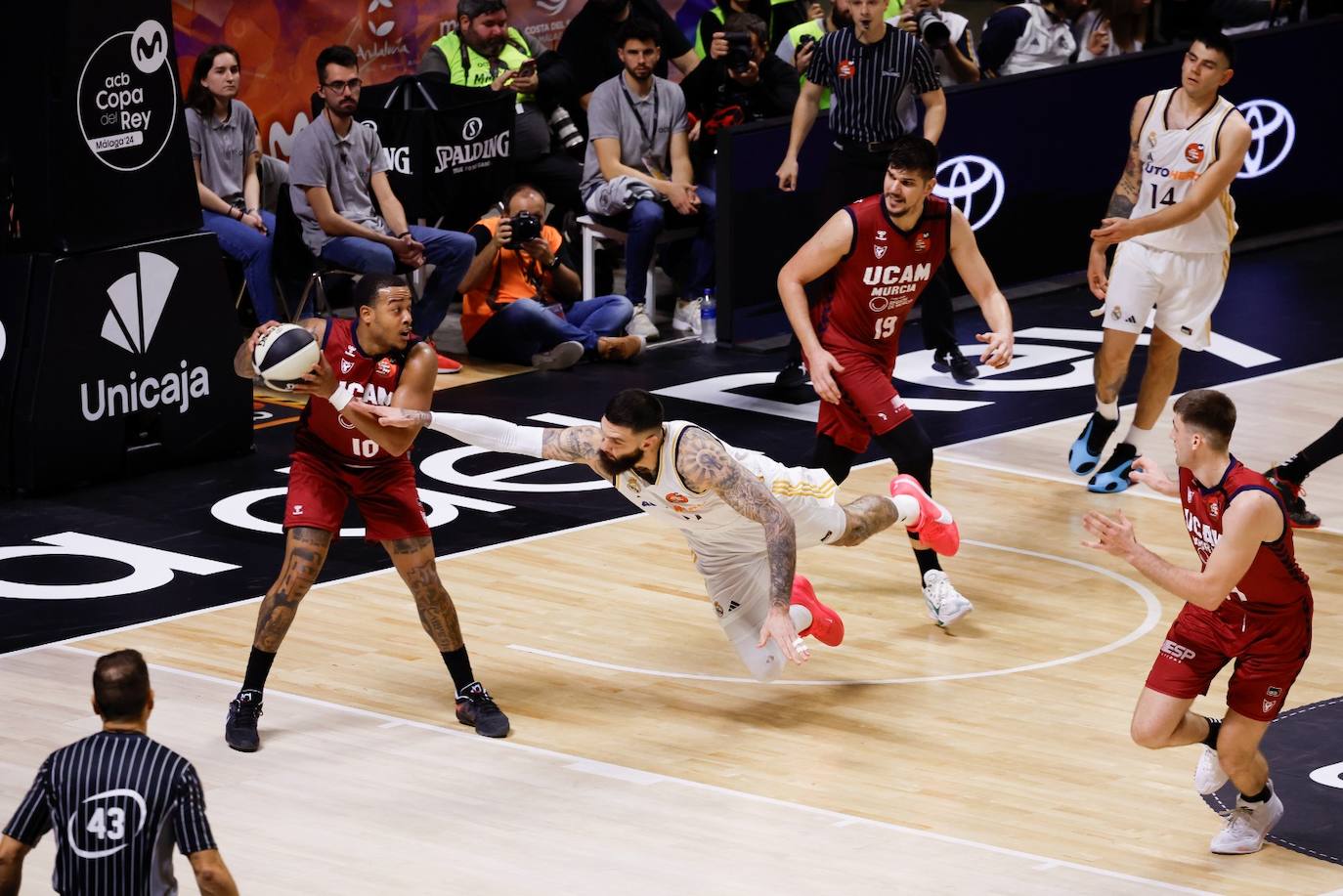 El Real Madrid- UCAM Murcia abrió la Copa del Rey 2024