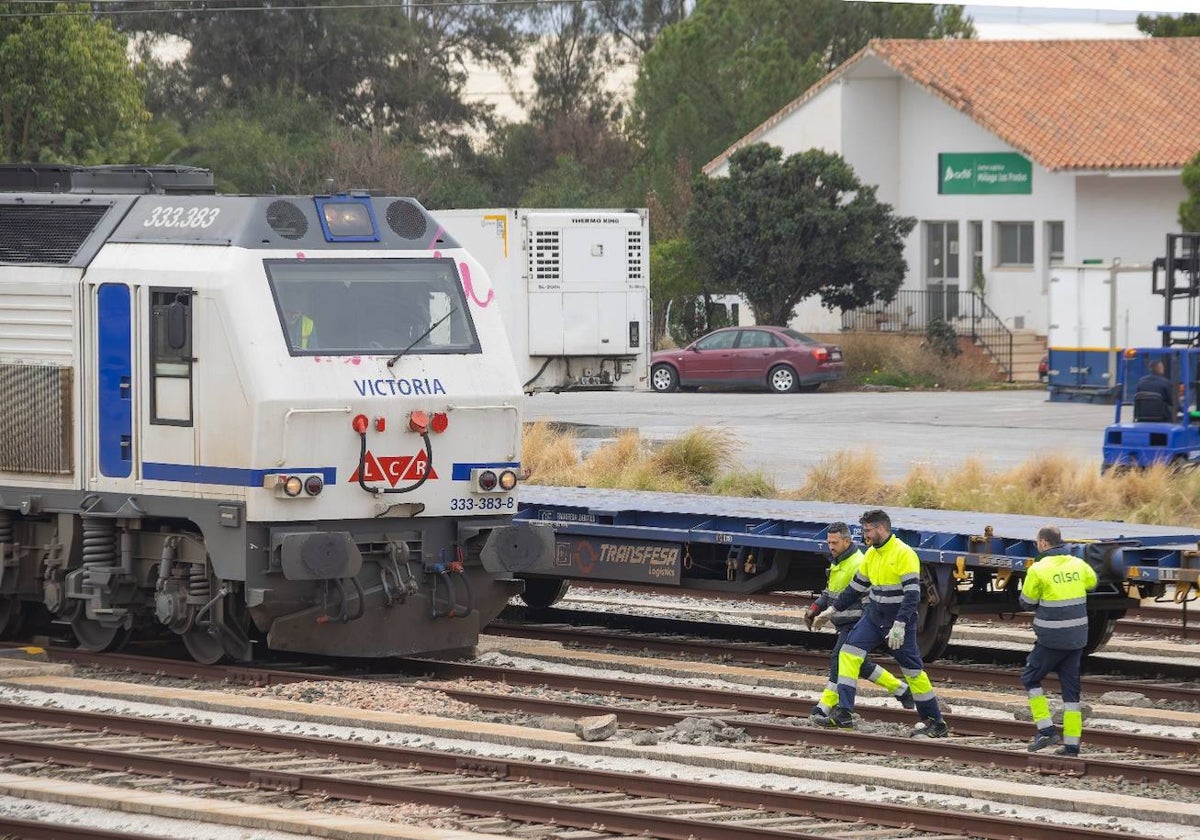 Los trenes de mercancías vuelven a la terminal logística de Los Prados en Málaga