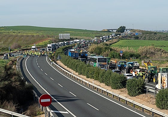 Cortes de carreteras esta semana en la provincia de Sevilla.