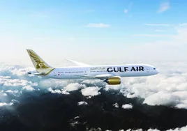 Uno de los aviones que forman parte de la flota de Gulf Air.