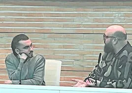 Jesús Pascual y Juan Naranjo, en el coloquio tras el documental.