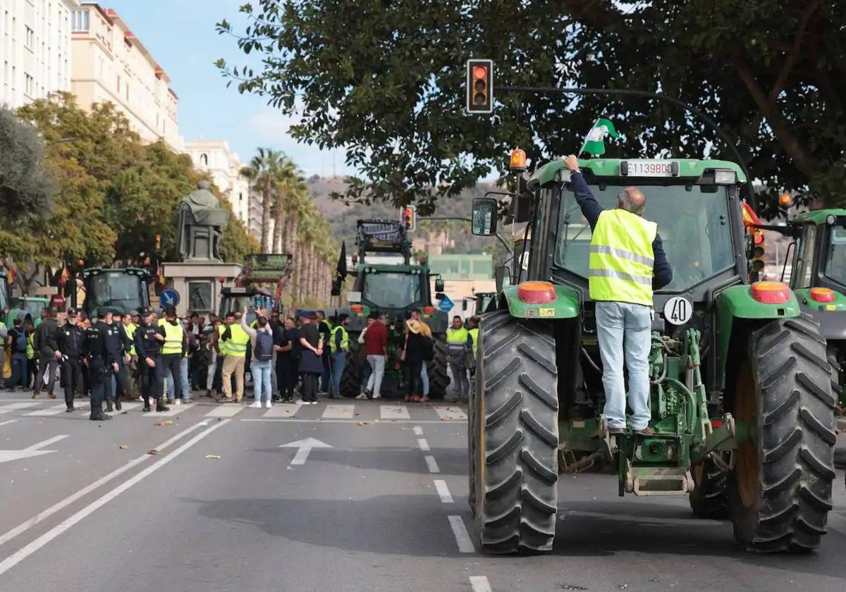 Directo | Sigue las protestas de los agricultores de este miércoles en Málaga