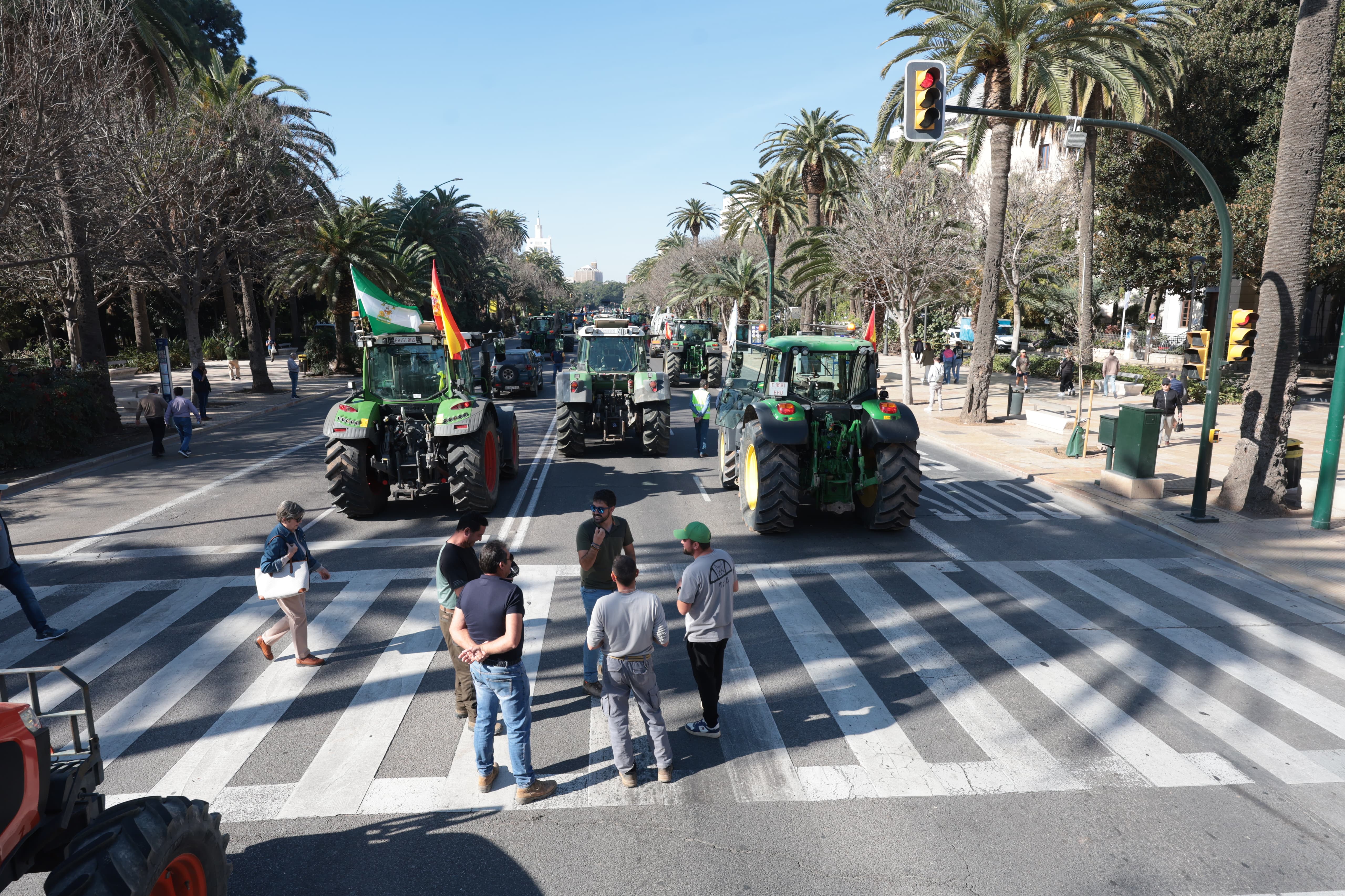 En imágenes: una nueva tractorada recorre las calles de Málaga