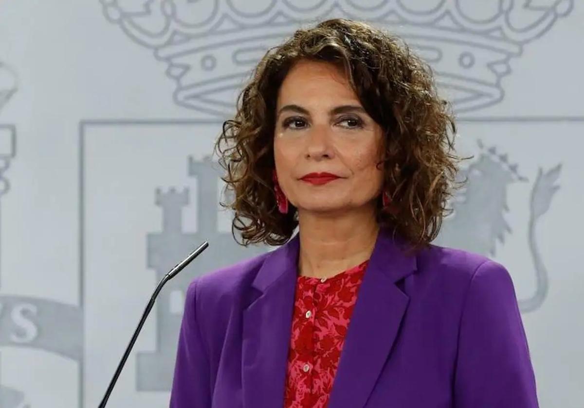 La vicepresidenta primera del Gobierno y ministra de Hacienda, María Jesús Montero.