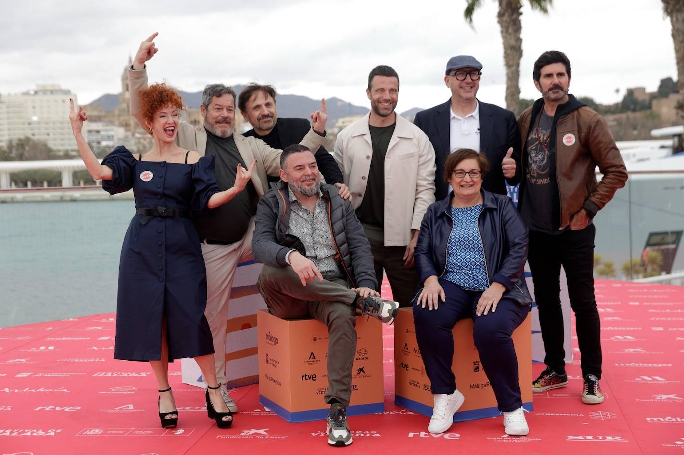 Presentación de la película 'Por tus muertos'. Dirigida por Sayago Ayuso, cuenta en el reparto con actores como Jorge Sanz, José Mota, Marta Belenguer o Carles Francino.