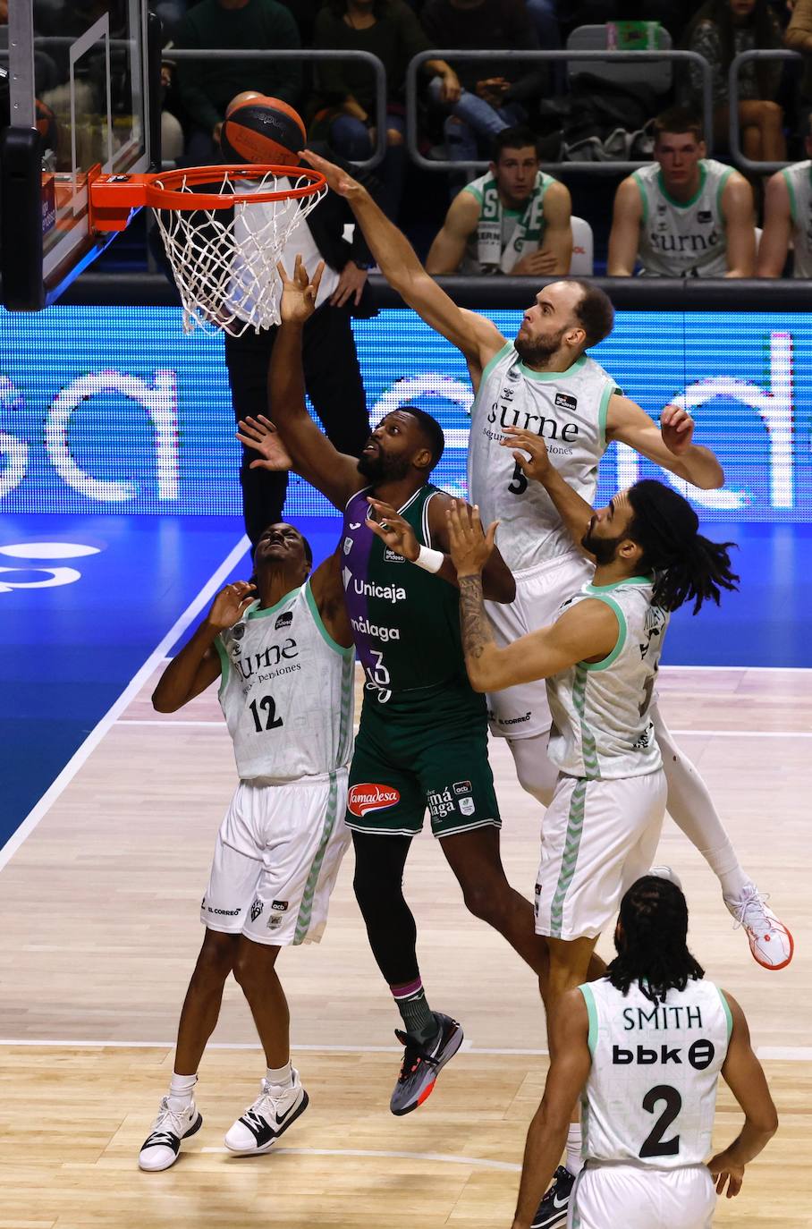 El Unicaja-Bilbao, en imágenes