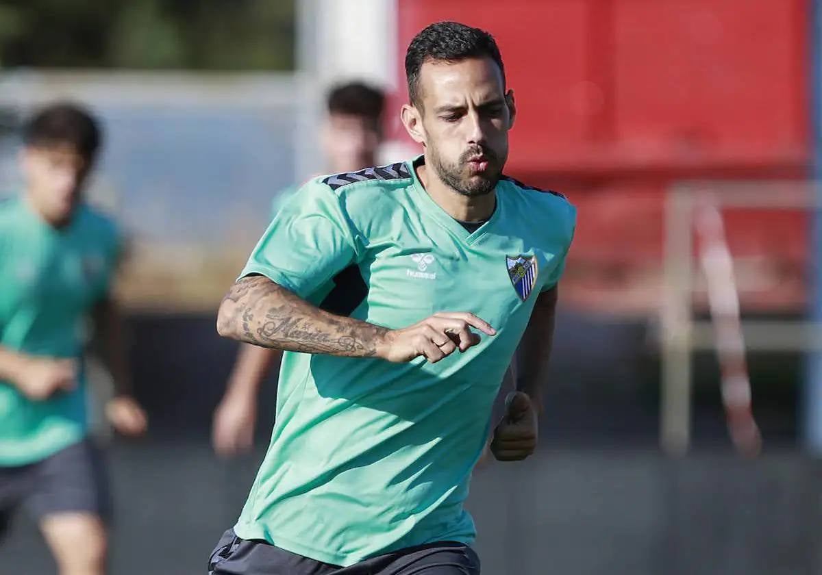 Manu Molina, en un entrenamiento esta temporada.