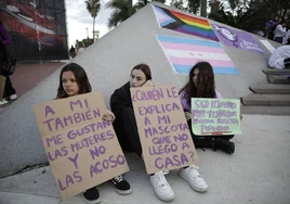 Mujeres se manifestan en el 8M en Málaga
