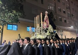 María Santísima en su Dulce Resignación en la salida procesional.
