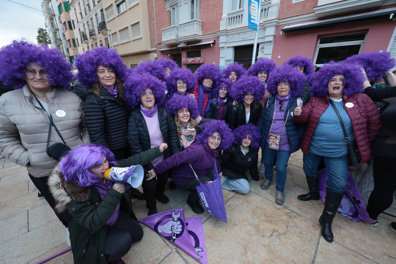 Manifestación por el 8M en Málaga