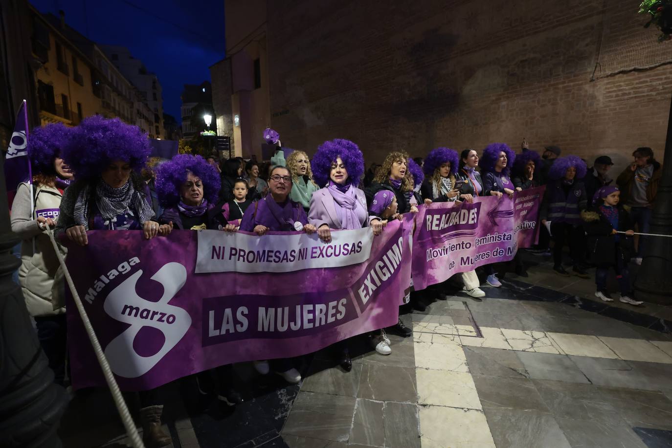 Manifestación por el 8M en Málaga