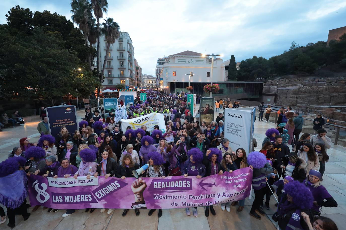 Manifestación por el 8M en Málaga