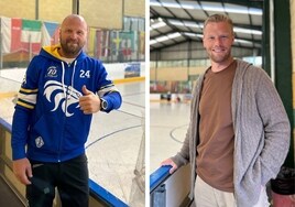 Jonas Frögren (a la izquierda) y Carl Söderberg (derecha), posan en el pabellón de los Fuengirola Lions para este periódico.