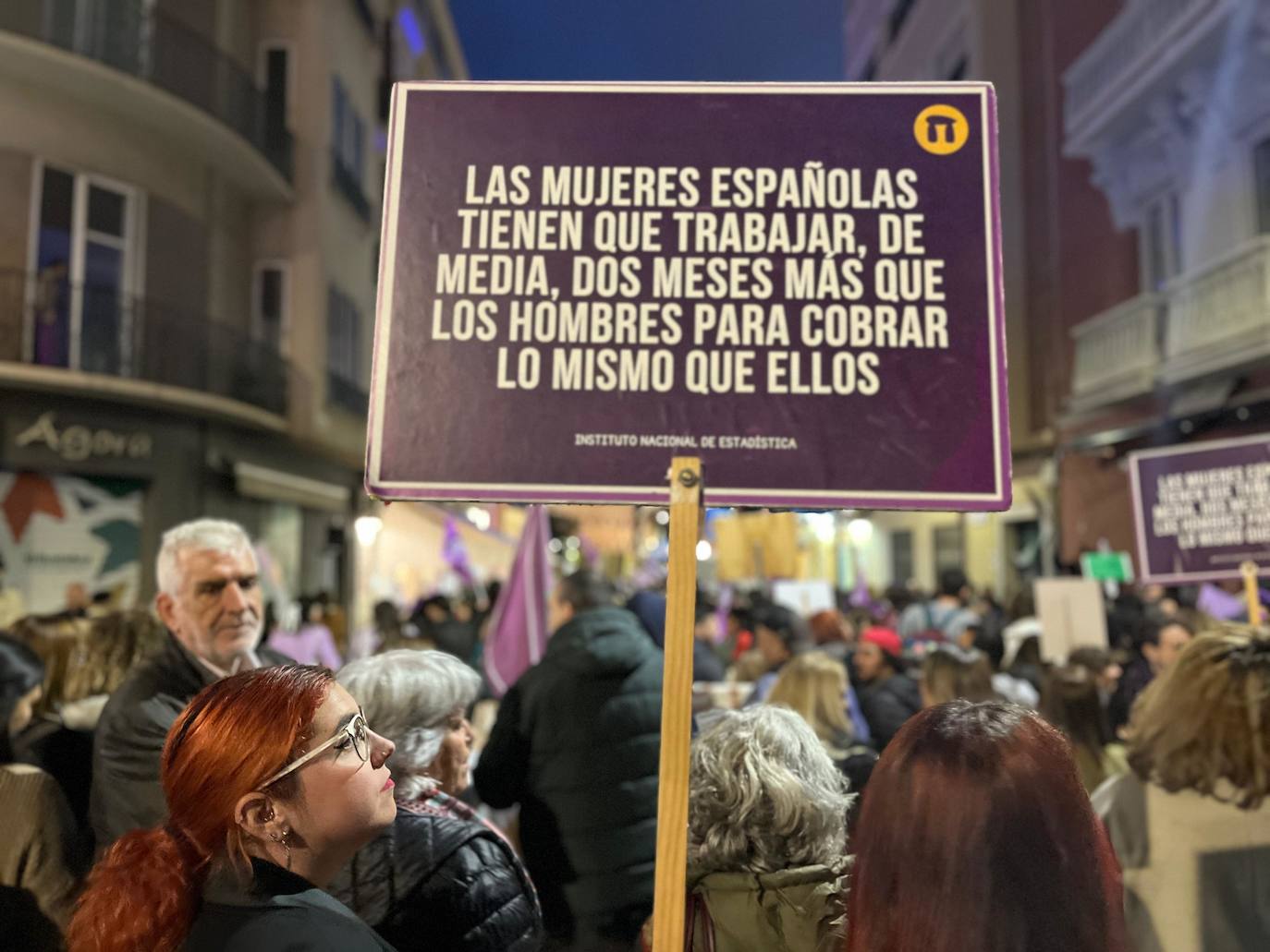 Las pancartas del 8M en Málaga