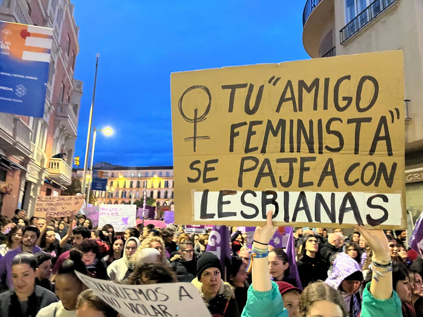 Las pancartas del 8M en Málaga