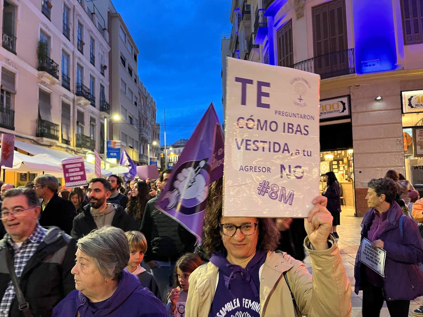 Las pancartas del 8M en Málaga