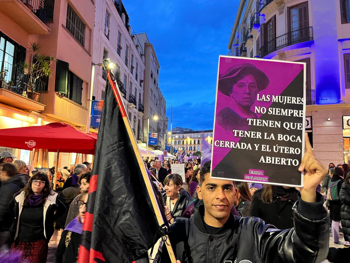 Las pancartas del 8M en Málaga