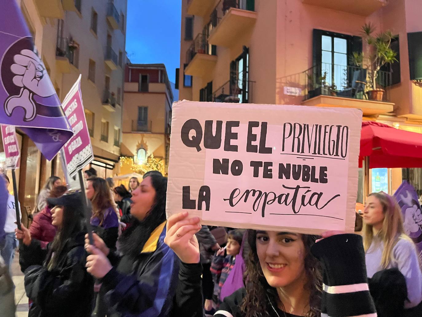 Las pancartas del 8M en Málaga