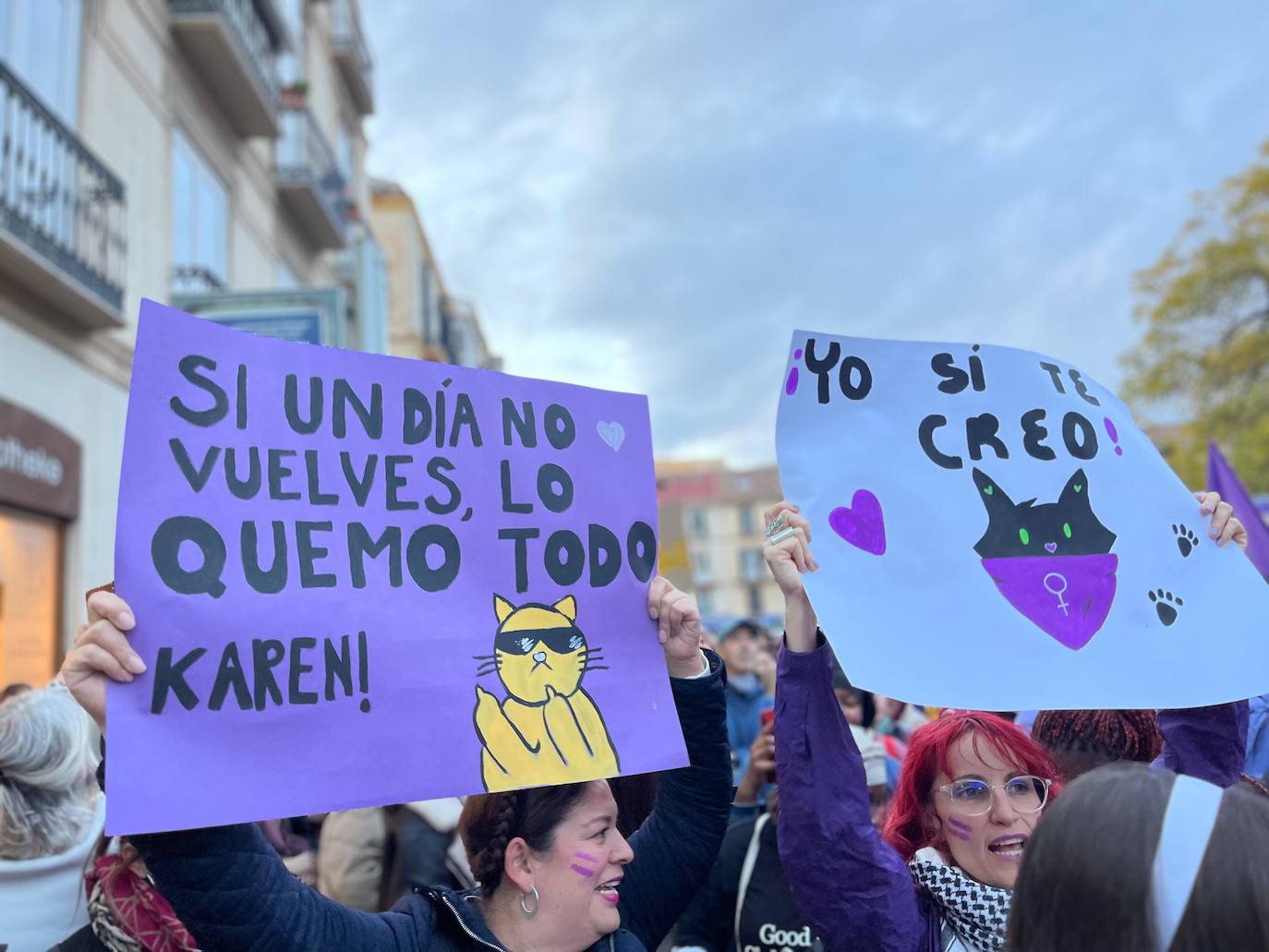 Las pancartas del 8M en Málaga