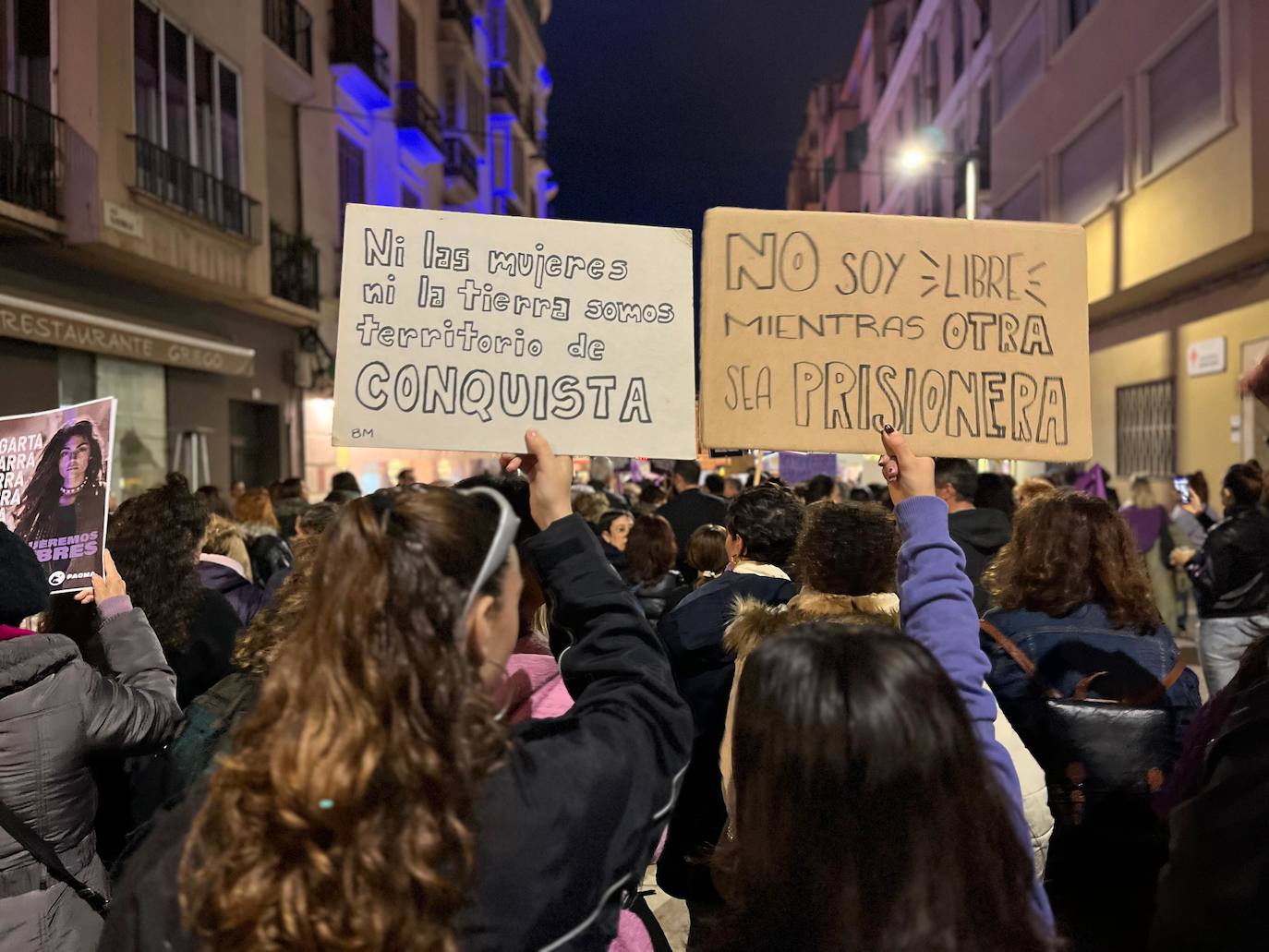 Las pancartas del 8M en Málaga