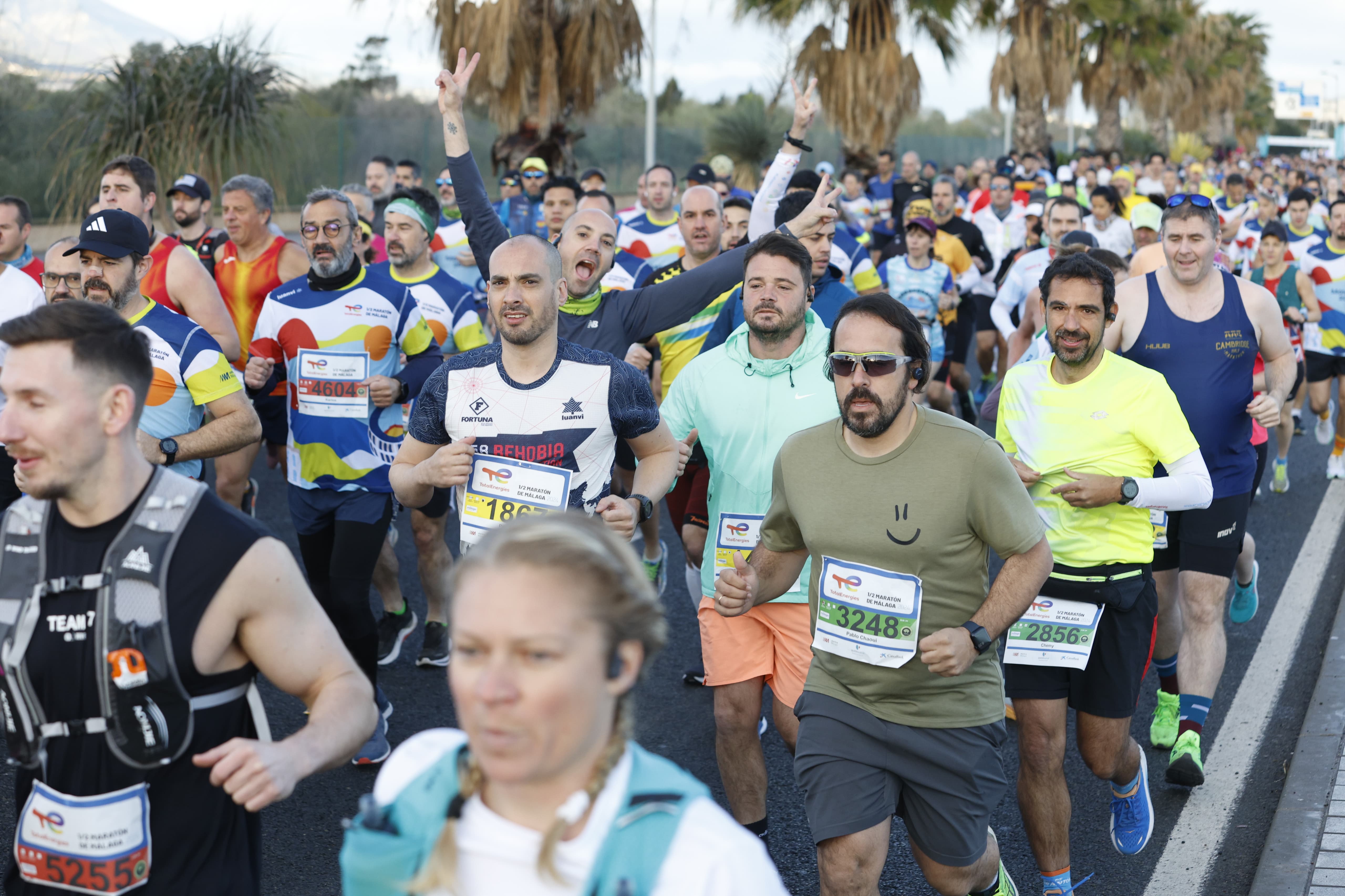 La XXXIII Media Maratón Ciudad de Málaga, en imágenes
