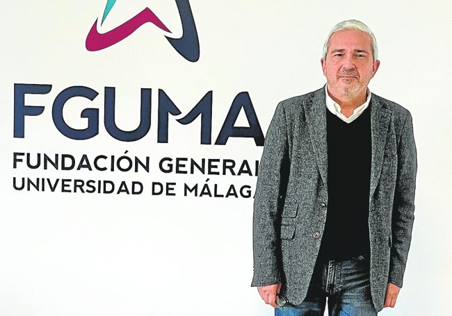 Diego Vera, en la sede de la Fundación General Universidad Málaga.