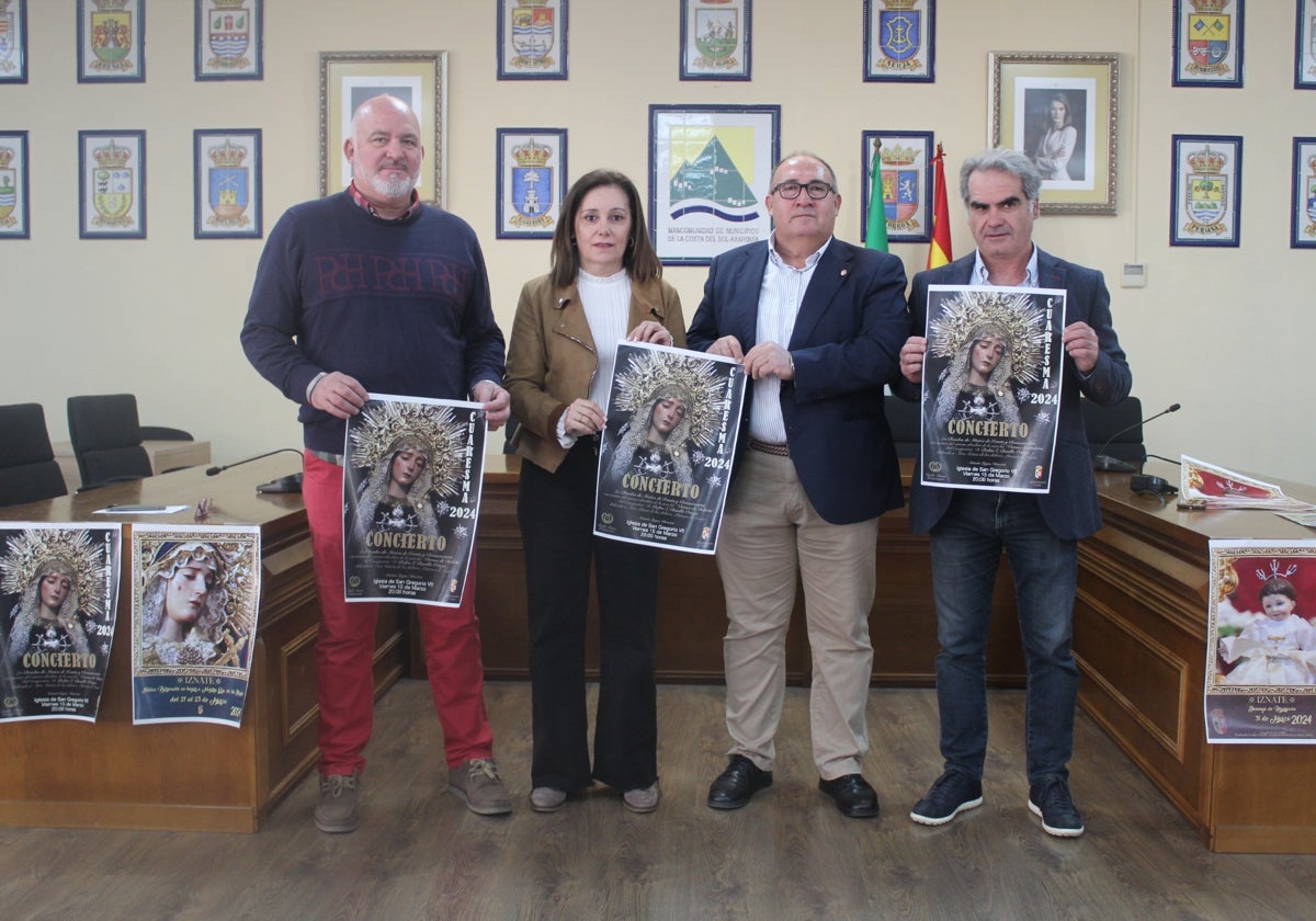 Acto de presentación dela programación festiva prevista en Iznate en la Mancomunidad Oriental.