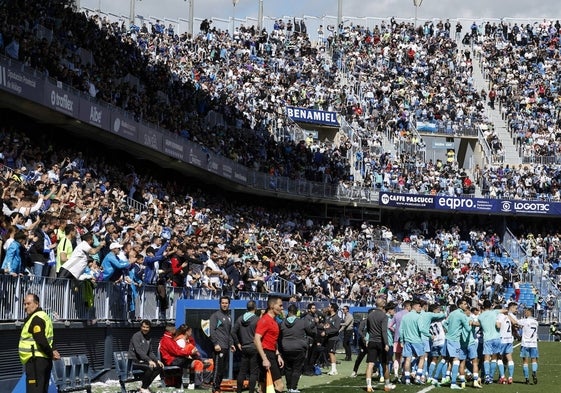 La Rosaleda registró la mejor entrada de la temporada contra el Ibiza hace dos semanas.