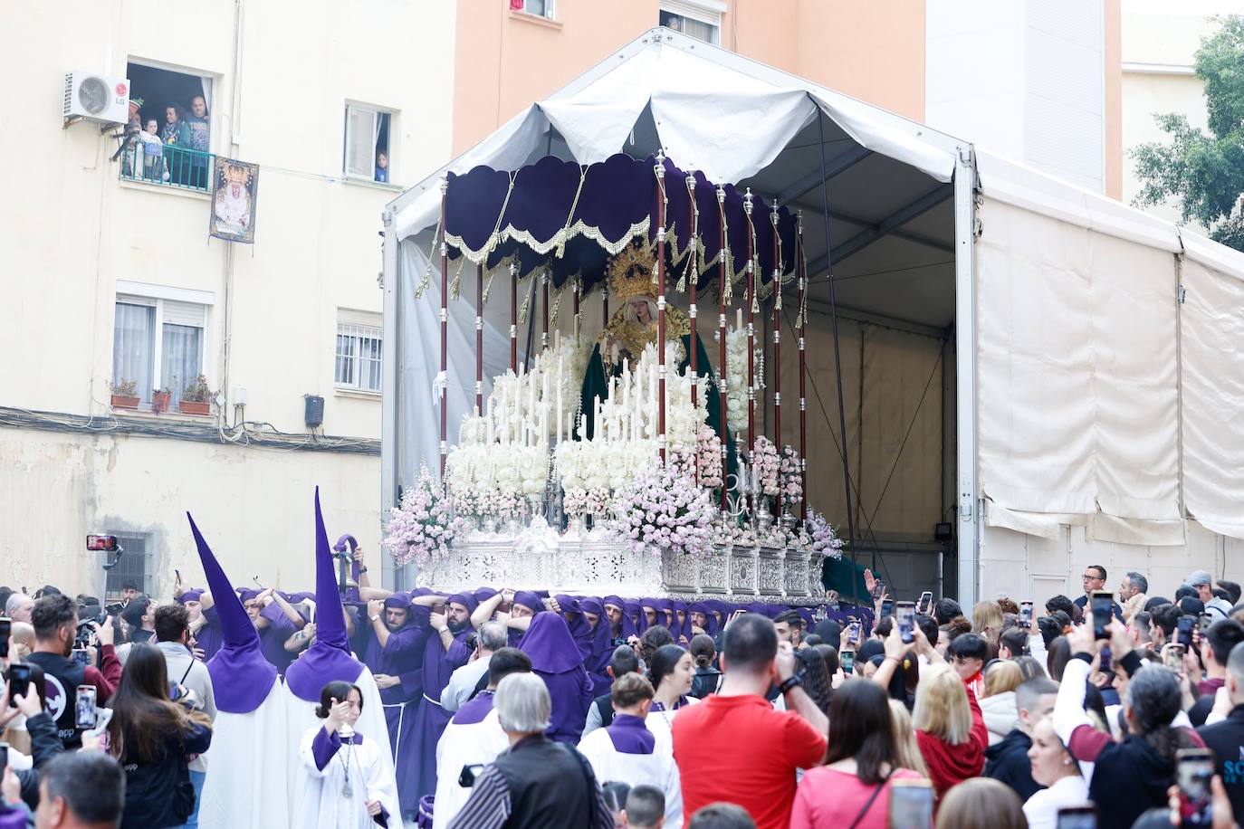 Traslados y procesiones en Málaga capital del sábado 16 de marzo