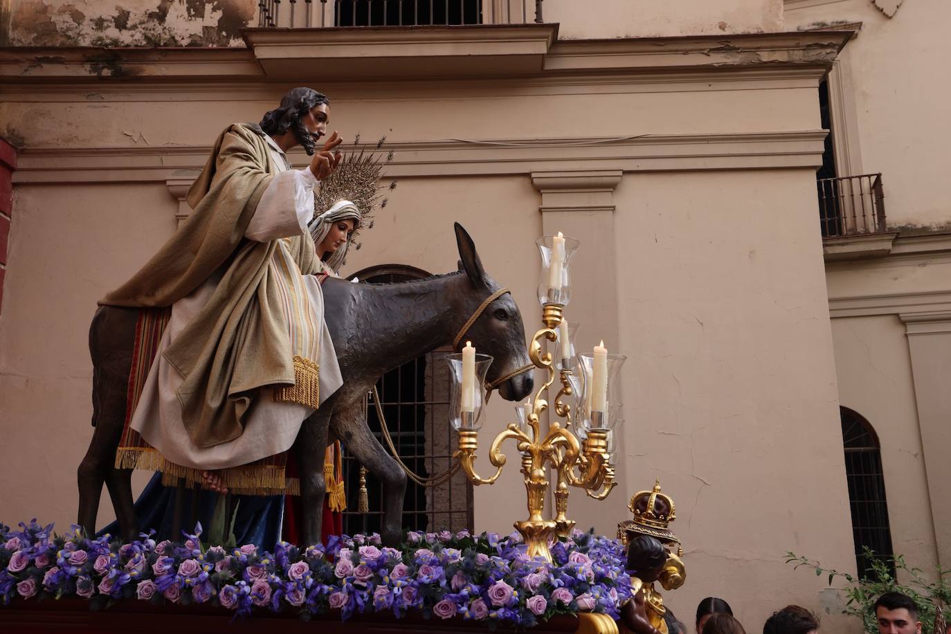 Traslado de Nuestro Padre Jesús a su Entrada en Jerusalén, María Santísima del Amparo y San Juan Evangelista (Pollinica).